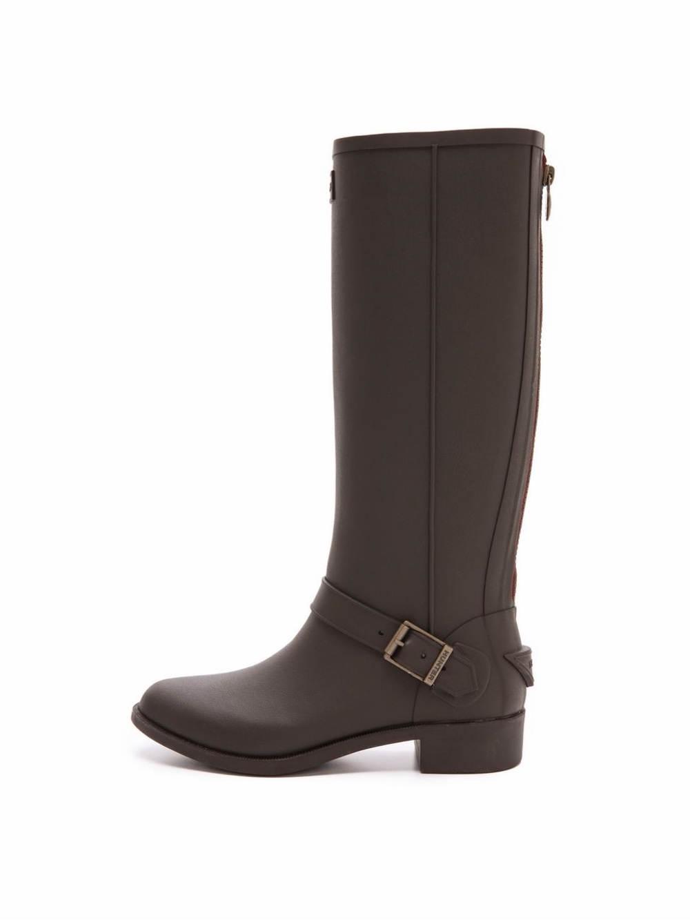 Hunter Tall Women's Buckle Rain Boot - Dark Brown